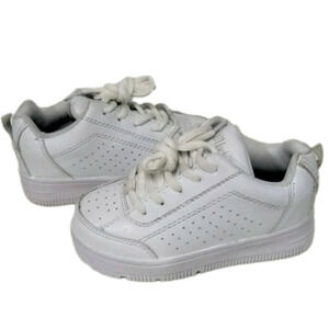 Mt. Emey 2603 Children's White Leather Round Toe Lace Up Orthopedic Shoe